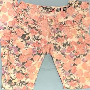Miss Me skinny floral cargo jeans